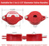 Wisamic Gate Valve Lockout 1 inch to 2-1/2 inches with 3/8 inch Padlock Hole for Hose Bib, Petroleum, Chemical