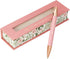 Christian Art Gifts Women's Retractable Ballpoint Scripture Pen, Trust in the Lord, Black Ink, Pink & Rose Gold