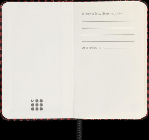 Moleskine Limited Edition Notebook, Holiday Shine Box, Extra Small, Metallic Red, Hard Cover
