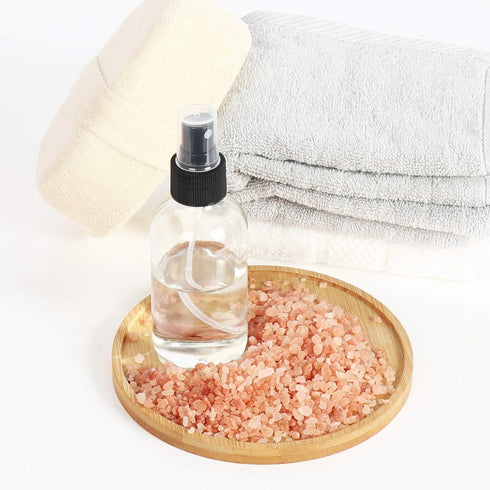 STARSIDE 12 Pack 120 ml Clear Glass Spray Bottles with Fine Mist Sprayer & Dust Cap for Essential Oils