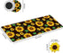 Large Gaming Mouse Pad with Stitched Edges, Desk Pad Protector, Computer Keyboard Mouse Mat Non-Slip Cute Desk Decor for Home/Office/Study Accessories+ Coaster and Stickers, Sunflower Yellow by BWEGRHE