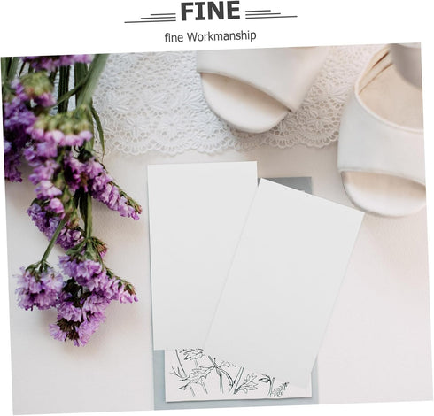 5sets 200pcs*5 DOITOOL Blank White Note Cards Index Cards White Blank Flashcards Memo Scratch Paper Study Memo