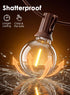 25FT 25 G40 Bulbs, E12 SUNSGNE Brown Outdoor String Lights, Shatterproof LED Globe String Lights with LED Waterproof