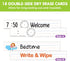 EAMAY Teacher Daily Schedule Pocket Chart, Black Classroom Chart with 18 Reusable Custom Cards