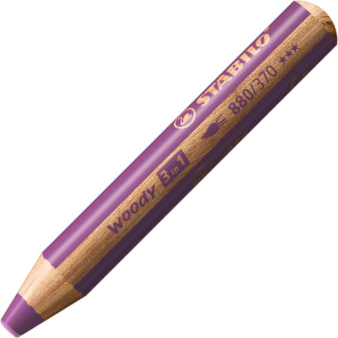 STABILO Multi-talented Pencil woody 3-in-1 - Single - Lilac