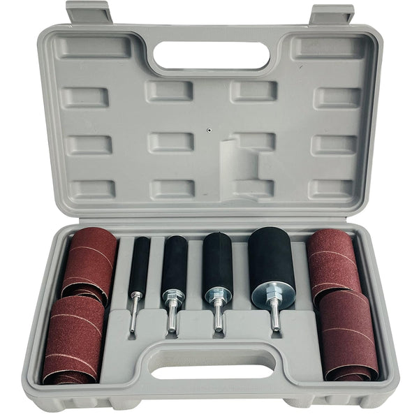 20-Piece Drill Press Sanding Drum Kit, 80/120 Grit Sanding Band Sleeves for Woodworking