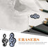 jojofuny 20 pcs Music Note Erasers, Cute Kid Erasers for Classroom, Music Symbol Bulk Eraser