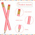 Chivao 288 Pieces Golf Mini Pencils Bulk, Pre Sharpened #2 HB Half Pencils with Eraser for Party Favors, Pink