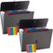 Expanding File Folder Organizer, 13 Pockets, Accordion Filing Folder, 2Pack Grey for Documents