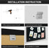 Board2by Black Cork Board Bulletin Board with Linen, Wood Framed 24" x 18" Corkboard, Wall Mounted Pin Board