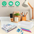 Double Layer Large Capacity Pencil Box, Plastic Translucent Hard Pencil Case for School Supplies