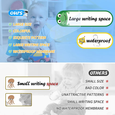 Sideim Daycare,64Pcs Baby Bottle Labels for Waterproof School Name Labels for Kids,Daycare Name Tag Label Supplies