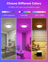 Dimmable 12 Inch Smart LED Ceiling Light Fixture, Modern Flush Mount Ceiling Light, Compatible with Alexa & Google