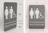 Headline Sign 5222 ADA Wheelchair Accessible Restroom Sign, 6 x 9 Inches, Light Gray/White, Made in USA