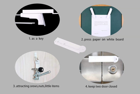 XCHTX 2PK Magnetic Key for Anti-Theft Security Slatwall&Peg Hook Magnet Key