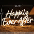 5V 15.75"X9.2" SYLHOME Happily Ever After LED Neon Light Sign Wedding Party Birthday Neon Art Wall Sign Decor USB