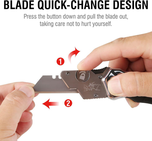 Olympia Tools 33-125 Turbofold Stainless Steel Utility Knife