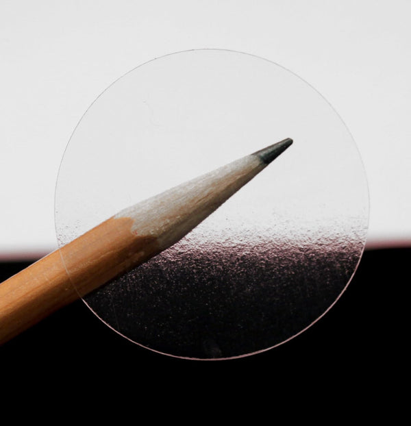 ChromaLabel 1.50 Inch Round Stickers - 1000 Envelope Seals per Roll, Non Perforated Clear Labels
