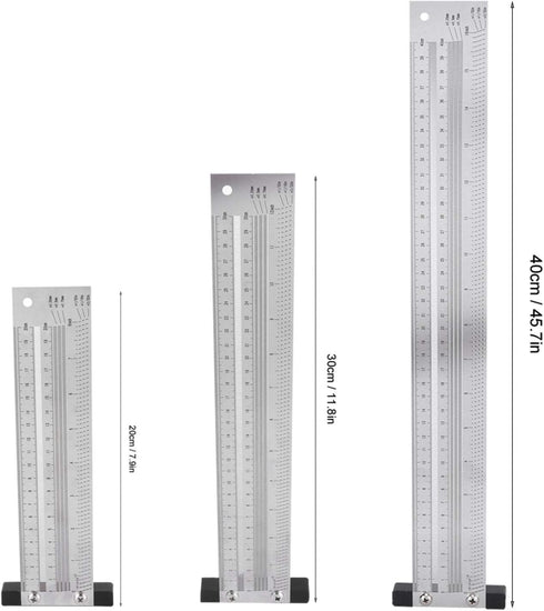 Ultra Precision Scribing Ruler 12in, Anti-Rust Stainless Steel Woodworking Marking Tool for Gauging and Measuring