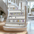 15 3D 7.1"x39" PLIGREAT Strips Bookshelf Stair Riser Decals, Peel and Stick Stair Stickers for Steps Self-Adhesive