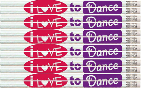 Express Pencils D1487 I Love to Dance, 36 Qty Package of Dancing Pencils