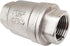 1/2" Female WOG1000 Vertical Check Valve, 304 Stainless Steel, NPT Spring Loaded in-line Low Cracking Pressure
