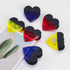 Heart Shape Plastic Clips with Magnetic for Refrigerator Note Holder, Set of 6 All Purpose Clips