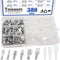 Tnisesm 380Pcs Quick Splice Male and Female Wire Spade Connector, Wire Crimp Terminal Block Assortment Kit