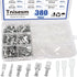Tnisesm 380Pcs Quick Splice Male and Female Wire Spade Connector, Wire Crimp Terminal Block Assortment Kit