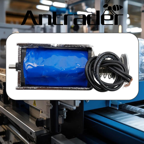 Antrader JF-Z05 DC 12V 2.5A Magnetic Solenoid, 45N Push Open Frame Electromagnet