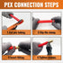 SUNGATOR 2 PCS Pex Fittings, 1/2 inch Drop Ear Elbow, 1/2" Pex to 1/2" Female NPT, No Lead Brass, ASTM F1807