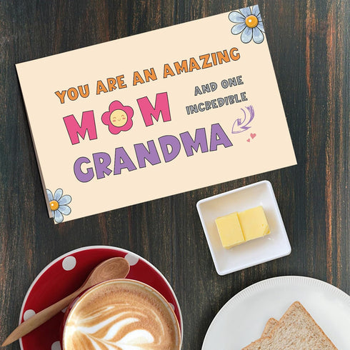 Qiliji Mother's Day Card for Grandmas, Mother's Day Card from Kid, Grandmas Birthday Cards, New Grandma Cards, You Are