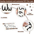 gisgfim 12 Pieces Alphabet Bulletin Board Strips Set - ABC Alphabet Banner & Number Border Posters