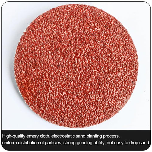 Hiqalty 100Pcs 2" inch (80) Sanding Disc Surface Conditioning Quick Change Disc,R-Type Sandpaper Grinding Pad Abrasive