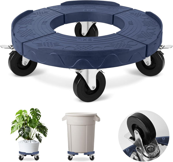 ToLanbbt Trash Can Dolly with 3 in Upgraded Wheels, 15-19 Inch Adjustable