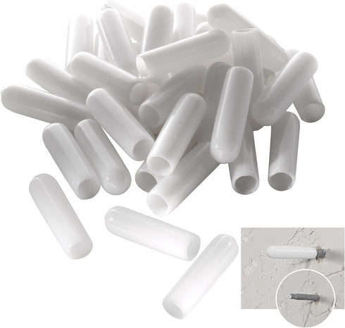 shiguan 1/4" Screw Thread Protectors for Storm Hurricane Shutters Bolts White -50 Pack