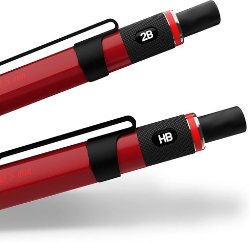 Rotring 500 Mechanical Pencil, Red Barrel, 0.5mm