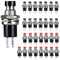 Clyxgs Momentary Push Button Switch, SPST Normal Closed NC Switch 2 Pin Mini Micro 1A 250V AC, 30 PCS