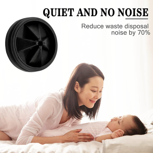 Garbage Disposal Splash Guard, 1-Pack Upgraded for InSinkErator Evolution Series, Removable Quiet Collar Drain Cover