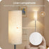 Set 2 Dimmable 2 64.4Modern Bulb 3000K-6500K, E06LDP205W1 of Floor Lamps for Living Room with Remotes and Foot Switch