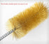 7pcs Brass Wire Tube Brush Set, 11-Inch Long Brushes for Deep Cleaning Metal, Pipes, Bottles, Gold