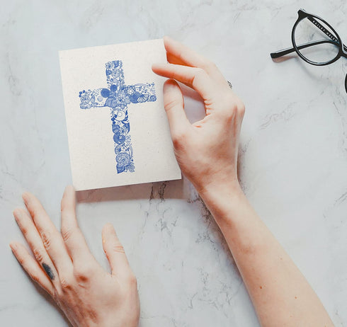 Twigs Paper Assorted Religious Christian Cross Blank Note Cards with Envelopes - Set of 12 for All Occasions