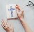 Twigs Paper Assorted Religious Christian Cross Blank Note Cards with Envelopes - Set of 12 for All Occasions