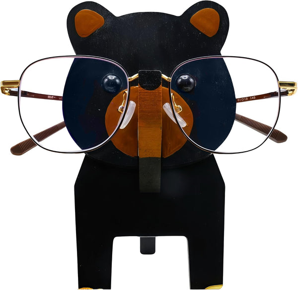 UNIORNA Detachable & Portable Handcarved Handrawn Wooden Puzzle Animal-shaped Eyeglasses Sunglasses Spectacles