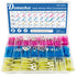 260PCS Heat Shrink Ring Connectors Kit, Automotive Marine Electrical Terminals, Crimp Connector Assortment, Spade Fork