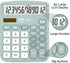 Deli Standard Function Desktop Calculator with 12 Digit Large LCD Display and Sensitive Button, Solar Battery Dual