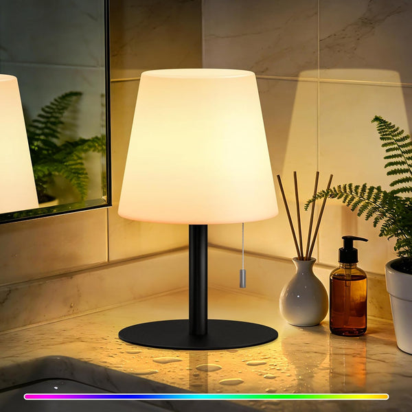 uuffoo Shower Lamp Waterproof 8 Colors, Shower Light Rechargeable Cordless Battery Operated,