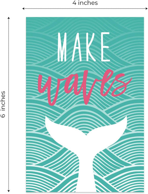 Canopy Street 25 Motivational Quote Postcards, 4" x 6" Inspirational Note Cards, Uplifting Bright Card Designs, Made In