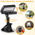 360Rotatable 92 (600 6000 IP65 Clip on Solar Lights Outdoor with Motion Sensor, & Vertically Adjustable Solar Fence