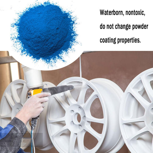 Powder Coating Powder for Metal Surfaces, Blue, 4 oz | Perfect for Car Paint, Steel Structures, and Gardens